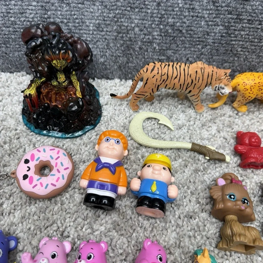 Huge lot toys‎ figures Care Bears rabbits dogs animals and more AS IS